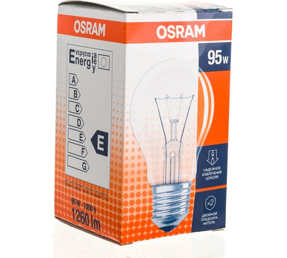 Лампа накаливания OSRAM CLAS A CL 95W 230V E27 FS1 4058075027831