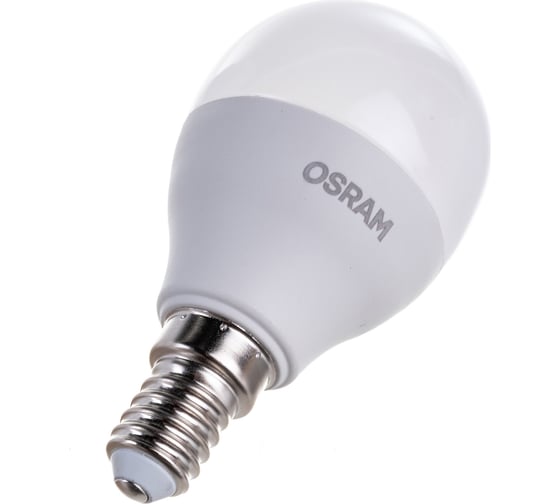 Светодиодная лампа OSRAM LED Value P E14 800лм 10Вт замена 75Вт 3000К теплый белый свет 4058075579712