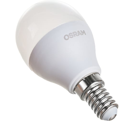 Светодиодная лампа Osram LED Value P E14 800лм 10Вт замена 75Вт 4000К нейтральный белый свет 4058075579712 4058075579743