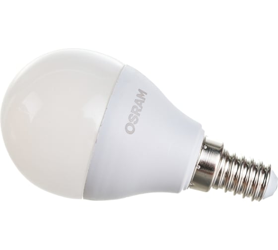 Светодиодная лампа Osram LED Value P E14 800лм 10Вт замена 75Вт 4000К нейтральный белый свет 4058075579712 4058075579743