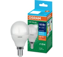 Лампа светодиодная Osram LED Value P E14 1000лм 10Вт замена 75Вт 6500К холодный белый свет 4058075579774
