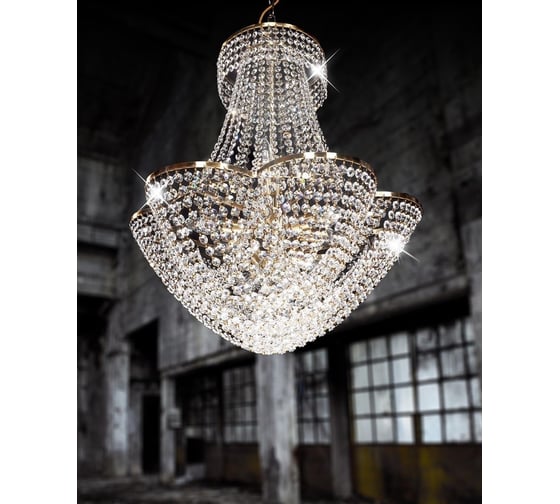 Хрустальная подвесная люстра Lumina Deco Aviolla LDP 10423