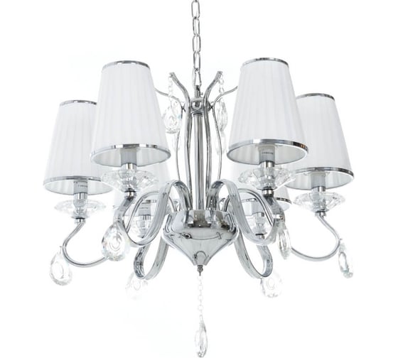 Хрустальная подвесная люстра Lumina Deco Finezzia LDP 9267-6 CHR