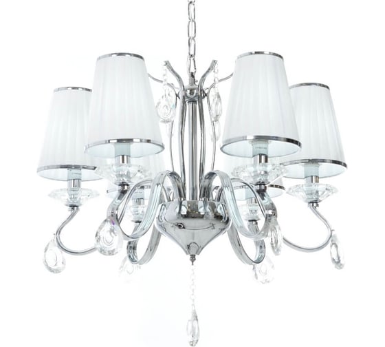 Хрустальная подвесная люстра Lumina Deco Finezzia LDP 9267-6 CHR