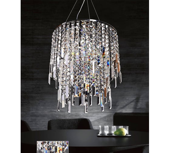 Хрустальная подвесная люстра Lumina Deco Zucchero LDP 2159-450 CHR