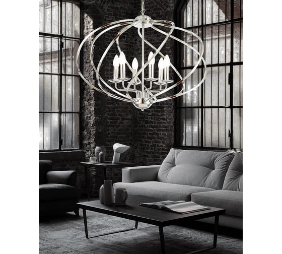 Подвесная люстра Lumina Deco Roderio LDP 9041-6 CHR