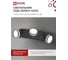 Светильник потолочный IN HOME НПБ-СПОТ-GX53 3хSBM-NL-BL с подсветкой 380x80x90мм черный 4690612052298 5
