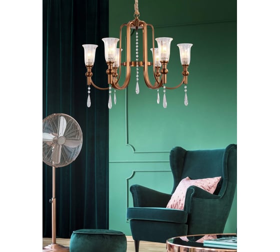 Подвесная люстра Lumina Deco Rionella LDP 8041-6 S.GD