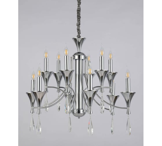 Подвесная люстра Lumina Deco Libero LDP 1230-12 CHR