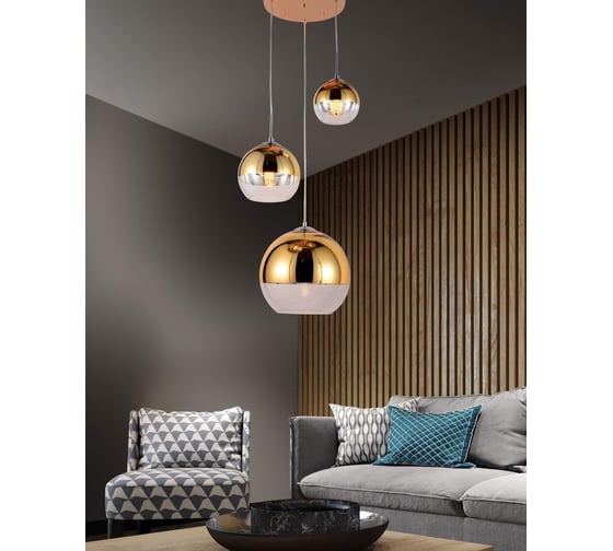 Подвесная люстра Lumina Deco Veroni LDP 1029-3 GD