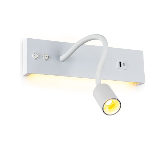 Светильник с выключателем Citilux Декарт LED USB Белый CL704470