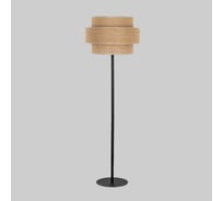 Напольный светильник с тканевым абажуром TK Lighting 5405 Calisto черный/коричневый a068432