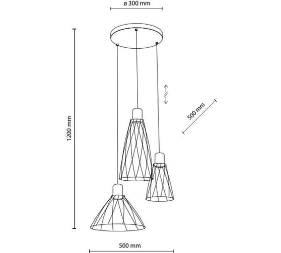 Подвесной светильник TK Lighting 10187 Modesto черный a068667