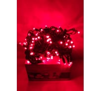 Светодиодная гирлянда GLQ, 100 диодов, длина 10 м, черный кабель GLQ -102R-10M-100-R