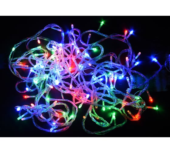 Светодиодная гирлянда GLQ, 100 светодиодов, длина 8 м, 4 режима свечения NEW STRING 100 LED