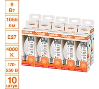 Светодиодная лампочка OSRAM LED STAR CLB100 9W/840 230VFR E27 10x1 RU 4099854327674