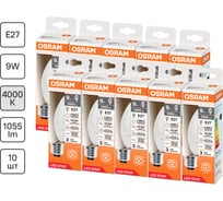 Светодиодная лампочка OSRAM LED STAR CLB100 9W/840 230VFR E27 10x1 RU 4099854327674