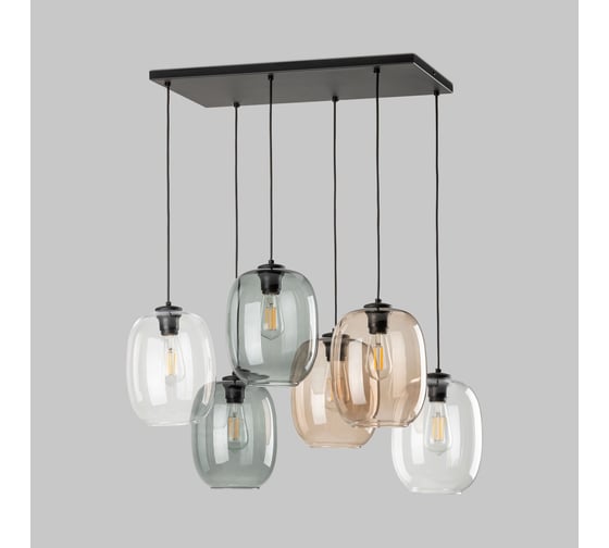 Подвесной светильник TK Lighting со стеклянными плафонами 5974 Elio ч a068561 1
