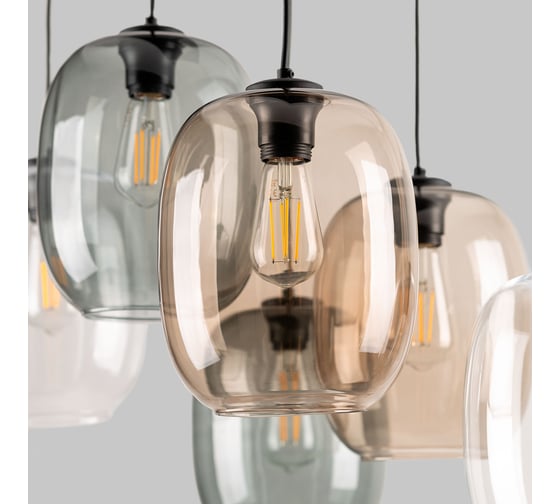 Подвесной светильник TK Lighting со стеклянными плафонами 5974 Elio ч a068561