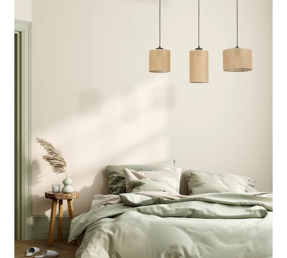 Подвесной светильник TK Lighting с тканевыми абажурами 4954 Juta беже a068752