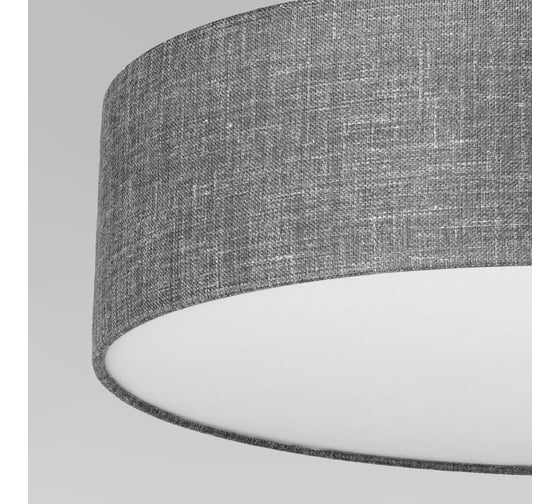 Потолочный светильник TK Lighting с тканевым абажуром 4661 Earth серый a065157