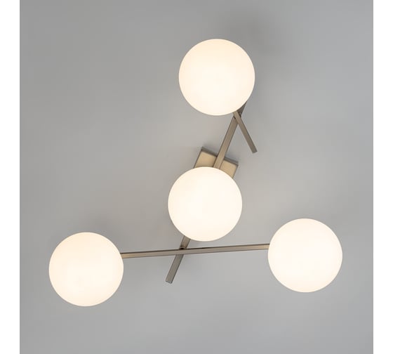Люстра поворотная с пультом Citilux DORSY LED, матовый хром CL223141