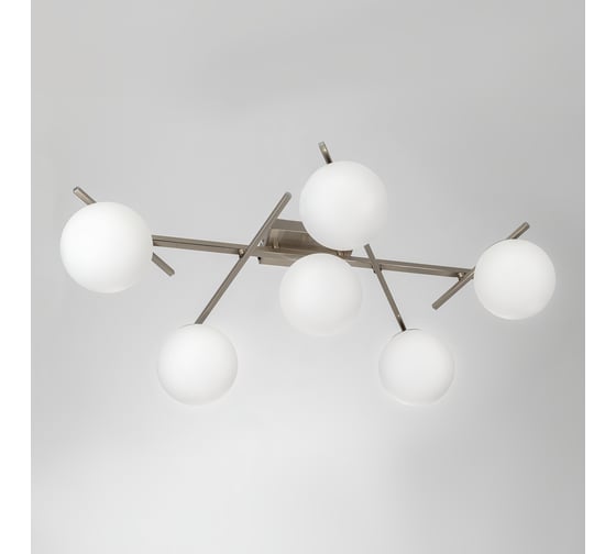 Люстра поворотная с пультом Citilux DORSY LED, матовый хром CL223161