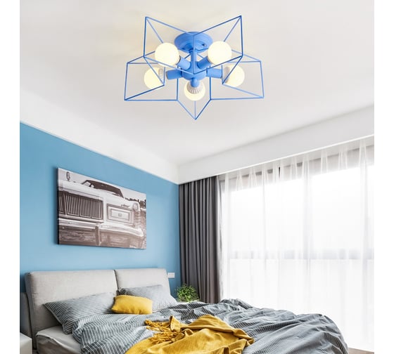 Потолочная люстра IMPERIUMLOFT ASTERI Blue 101313-26