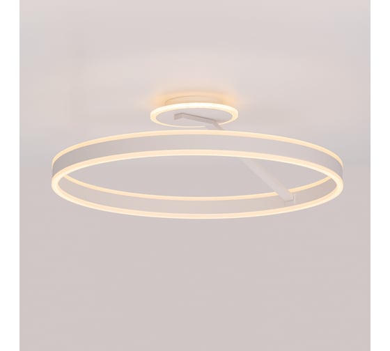Люстра с пультом Citilux Дуэт LED, белая CL719760 1