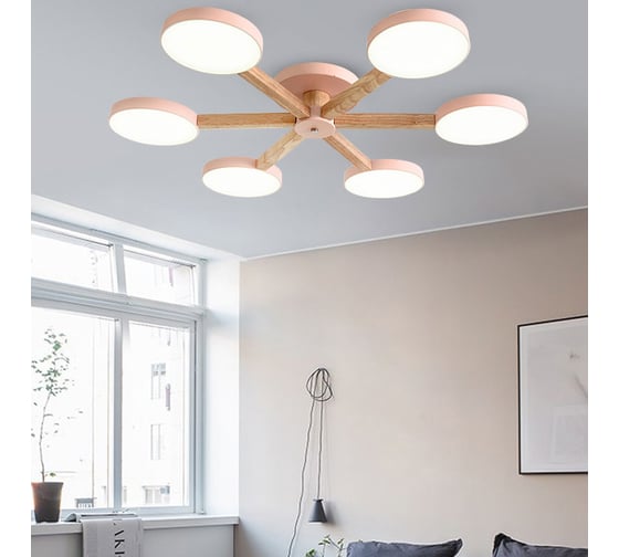 Потолочная люстра IMPERIUMLOFT TURNA 6 Pink 178339-26