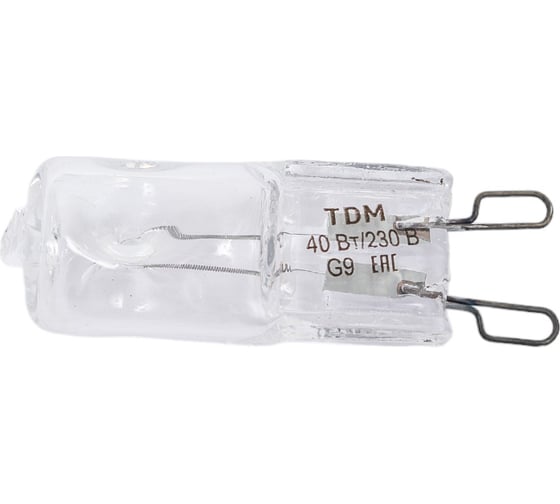 Капсульная галогенная лампа TDM JCD - 40 Вт - 230 В - G9 прозрачная SQ0341-0056