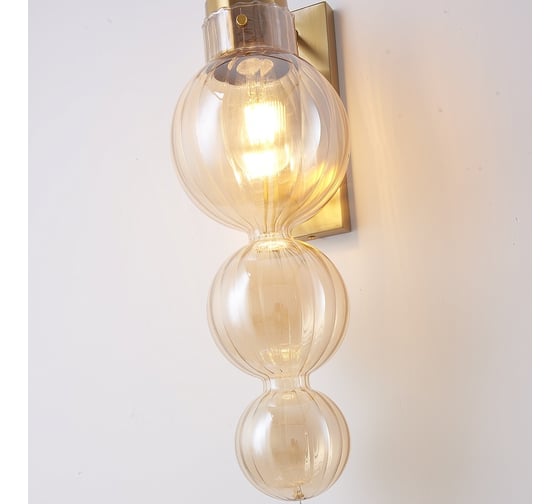 Бра IMPERIUMLOFT Heathfield Lighting - Medina Wall brass/amber 177914-22