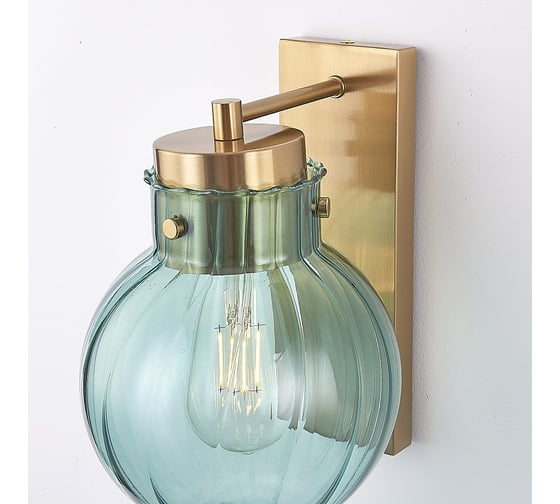Бра IMPERIUMLOFT Heathfield Lighting - Medina Wall brass/blue 177913-22