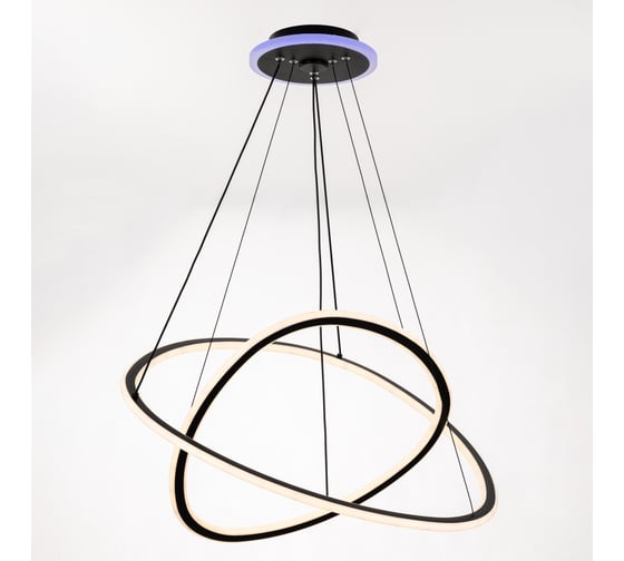 Люстра подвесная с пультом Citilux ТRIO LED Чёрная CL215B061E 1