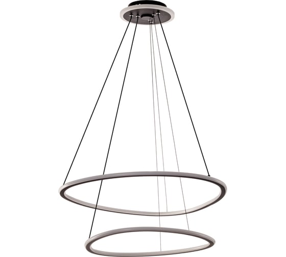 Люстра подвесная с пультом Citilux ТRIO LED Чёрная CL215B061E