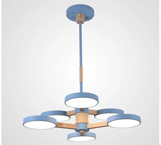 Подвесная люстра IMPERIUMLOFT TURNA DBL L6 Blue 229090-26 1