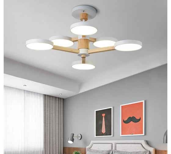 Подвесная люстра IMPERIUMLOFT TURNA DBL L6 White 141109-26