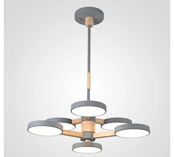 Подвесная люстра IMPERIUMLOFT TURNA DBL L6 Gray 229087-26 1