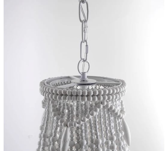 Люстра IMPERIUMLOFT RH Anselme White Wood Large Chandelier 84548-22