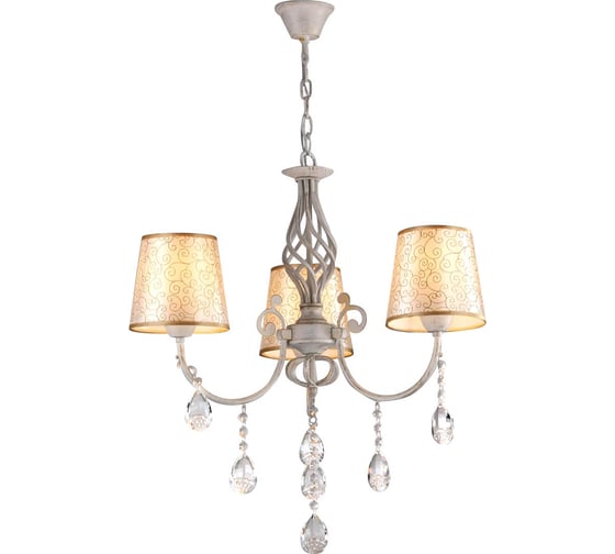 Люстра HIPER 3хE27х60Вт WHITE/GOLD H056-3 1
