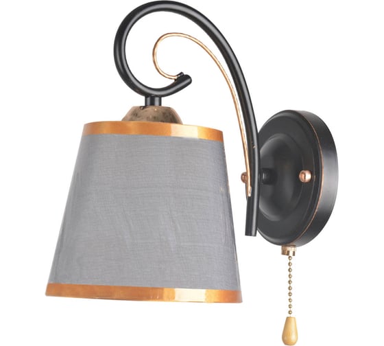 Бра HIPER 1хE27х60Вт BLACK/GOLD H055-1