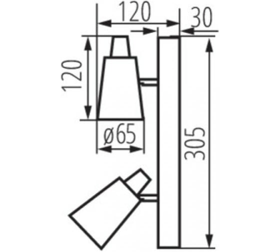 Поворотный спот KANLUX SEMPRA EL-2I B-SR/ 33093