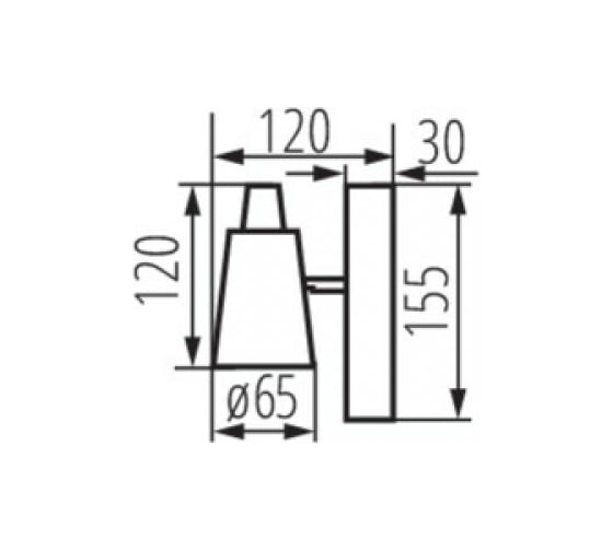 Настенный спот KANLUX SEMPRA EL-1I W-SR/ 33090