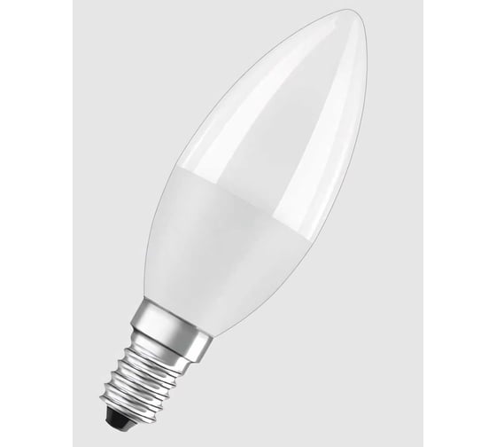 Светодиодная лампа Osram LED Value Р E14 800лм 10Вт замена 75Вт 3000К теплый белый свет 4058075579712 4058075579125