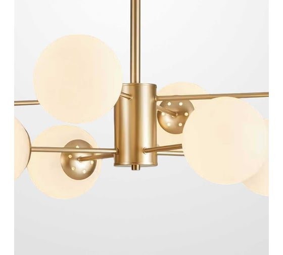 Потолочная люстра с круглыми стеклянными плафонами IMPERIUMLOFT ROUNDI BRASS L8 от 305756-23