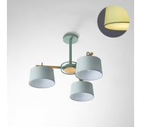 Потолочная люстра на штанге IMPERIUMLOFT EVEN 3 Olive 178365-26