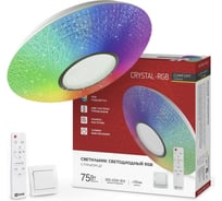 Светильник светодиодный IN HOME COMFORT CRYSTAL-RGB 75Вт 230В 3000-6500K 6000Лм 500x115мм с пультом ДУ 4690612059983