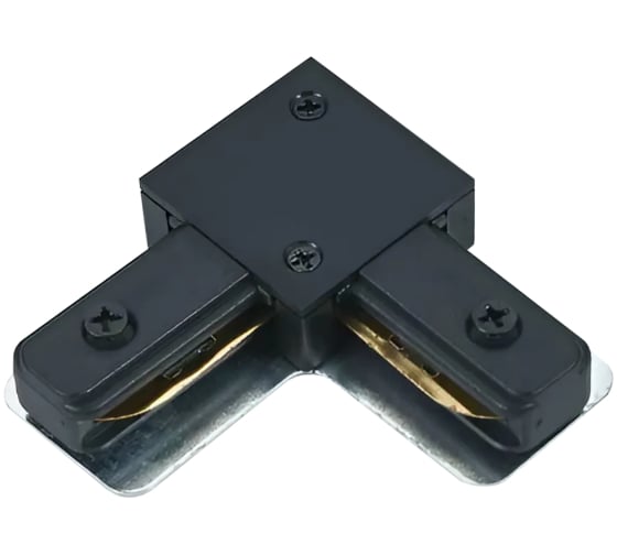 Коннектор IN HOME L-тип LRB-BL для шинопровода RB черный 4690612060620 1