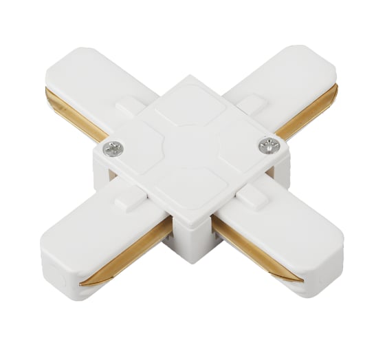 Коннектор IN HOME X-тип XSB-WH для шинопровода SB белый 4690612060514 1