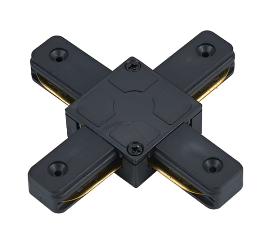 Коннектор IN HOME X-тип XSB-BL для шинопровода SB черный 4690612060507 1